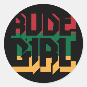 Rude Girl Ronde Sticker