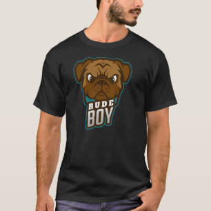Rude jongen van een knappe hond t-shirt