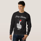 Rude Merry Kerstmis Midden Vingerbroodjes Ugandees Trui (Voorkant volledig)