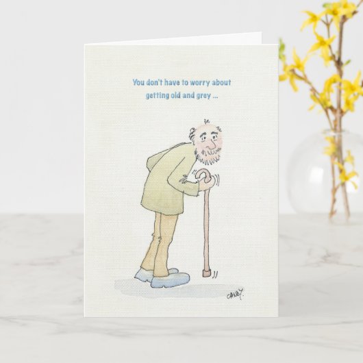 Rude obtient une carte d'anniversaire plus ancienn (Fleur jaune)