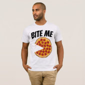 RUDE OFFENSIVE MANNEN PIZZA T-Shirts (Voorkant volledig)