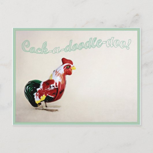Rude Rooster Briefkaart (Voorkant)