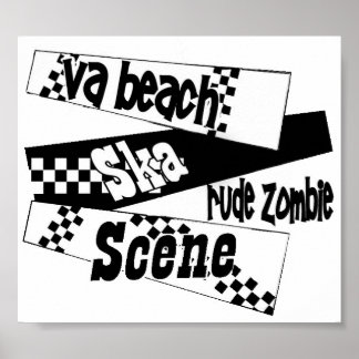 Rude Zombie ska poster