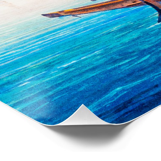 Rüdesheim, Duitsland Perfect Poster (Hoek)