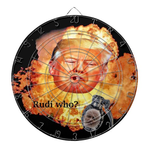 Rudi Who Explosion Dartbord (Voorkant)