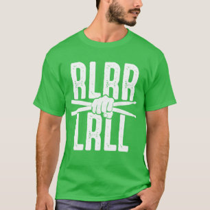 Rudiment Rlrr Lrll Drummer Paradiddle Rock Muziek T-shirt