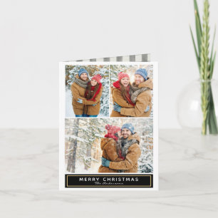 Rudimentaire Kerstkaart met Buffalo Plaid en meerd Feestdagen Kaart
