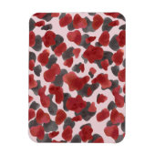 Rudimentaire waterverf winter dier print magneet (Verticaal)