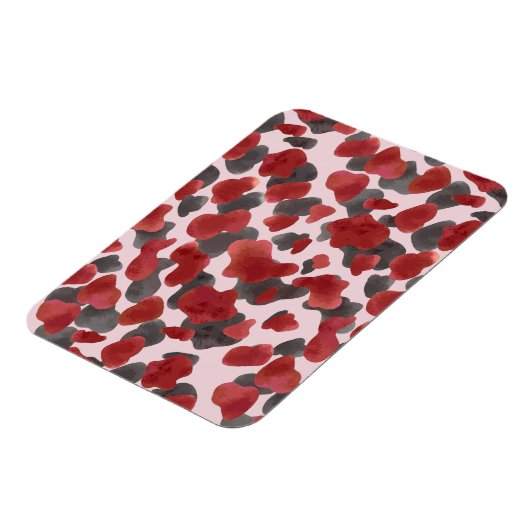 Rudimentaire waterverf winter dier print magneet (Linkerzijde)