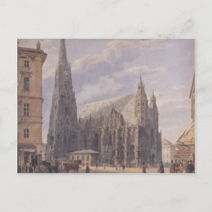 Rudolf Alt- The St. Stephen's Cathedral in Wenen Briefkaart