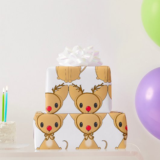 Rudolf Chihuahua Cadeaupapier