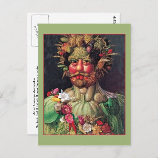 Rudolf II van Giuseppe Arcimboldo Briefkaart (Voorkant / Achterkant)