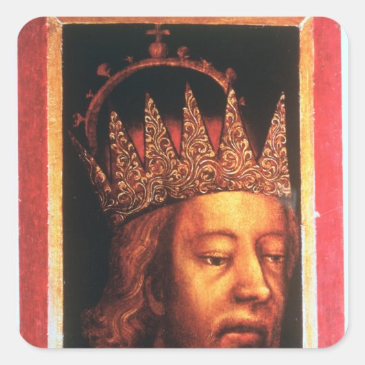Rudolf IV, keizer van Oostenrijk en Tirol, c.1360 Vierkante Sticker (Voorkant)