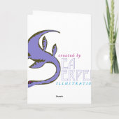 Rudolf-kerstkaart Feestdagen Kaart (Achterkant)