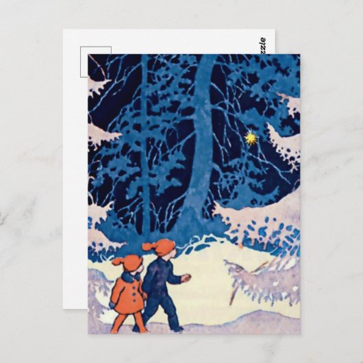 Rudolf Koivu "Broeder en zuster" Briefkaart (Voorkant / Achterkant)