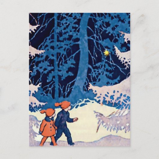 Rudolf Koivu "Broeder en zuster" Briefkaart (Voorkant)