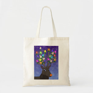 Rudolf met blikvanger tote bag