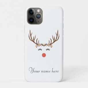 Rudolf met kroon iPhone 11 pro hoesje