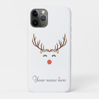 Rudolf met kroon iPhone 11 pro hoesje