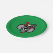 Rudolf Reindeer Mouse Paper Bord (groen) (Gekanteld)