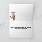 Rudolf's neus kerstgroet feestdagen kaart (Binnen)