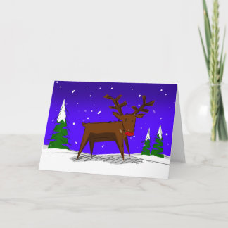 Rudolph de rode neus rendier kerst Kaart