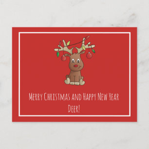 Rudolph de rode neusrender briefkaart