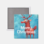 Rudolph de rode neusrender magneet (Voorkant / Achterkant)