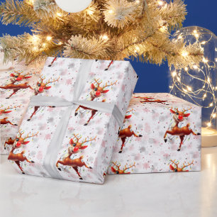 Rudolph de Roodneus Rendier Kerstmis Cadeaupapier