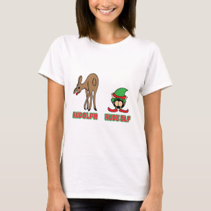 Rudolph en Rude Elf T-shirt