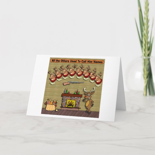 Rudolph Feestdagen Kaart (Voorkant)