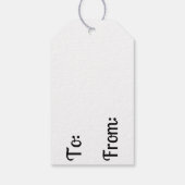 Rudolph figuur kerstvakantie cadeau Label Cadeaulabel (Achterkant)