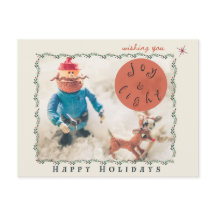 Rudolph & Friends Holiday Briefkaart (blanco achte