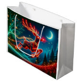 Rudolph Gift Bag Groot Cadeauzakje (Voorkant Gekanteld)