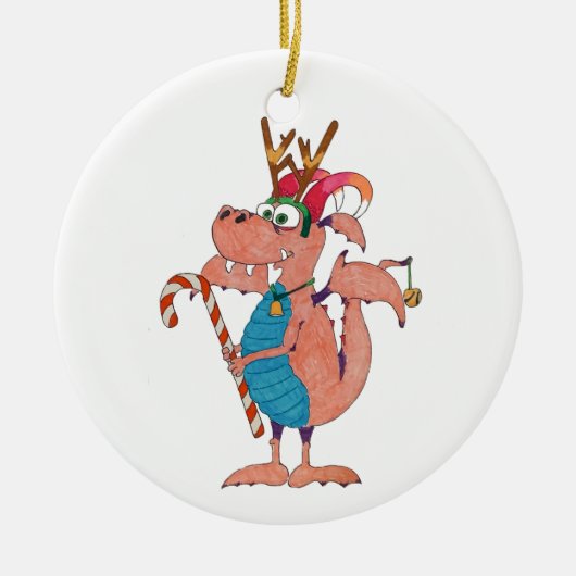 Rudolph heeft concurrentie keramisch ornament (Voorkant)