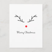 Rudolph het Kerstmis-Briefkaart Briefkaart (Voorkant)