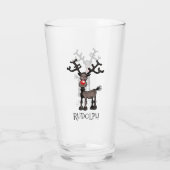 Rudolph het Rendier Glas (Achterkant)