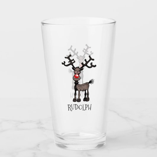 Rudolph het Rendier Glas (Voorkant)