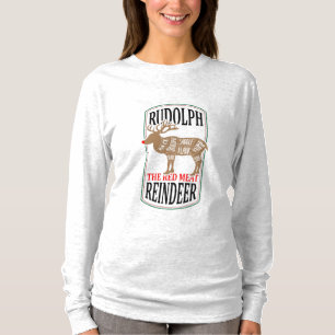 Rudolph Het Rood Vlees Rendier T-shirt