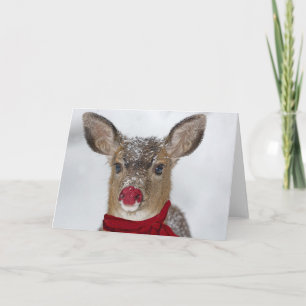 Rudolph Kerstmis Feestdagen Kaart