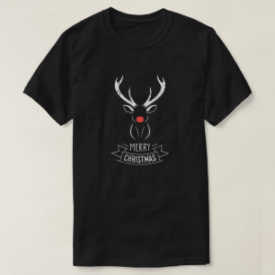 Rudolph le T-shirt au nez rouge de Noël de renne