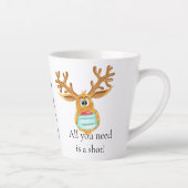 Rudolph le visage masqué renne latte Mug (Droite)