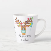 Rudolph le visage masqué renne latte Mug (Droite)