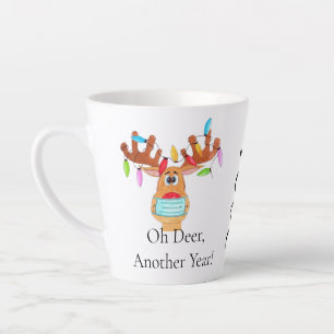 Rudolph le visage masqué renne latte Mug