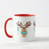 Rudolph le visage masqué renne Mug (Gauche)