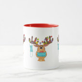 Rudolph le visage masqué renne Mug (Centre)