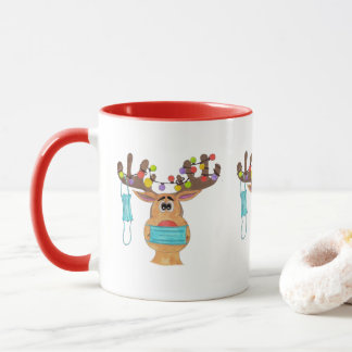 Rudolph le visage masqué renne Mug