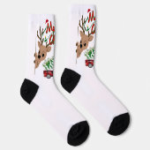 Rudolph Merry Christmas - Crew Socks Sokken (Rechts)