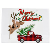 Rudolph Merry Christmas - Gift Bag Groot Cadeauzakje (Achterkant)