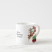 Rudolph Merry Christmas -Personalized Espresso Mug (Devant droit)